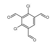 2,4-dichlorobenzene-1,3,5-tricarbaldehyde Structure