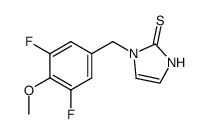 1-(3,5-difluoro-4-methoxybenzyl)-2-mercaptoimidazole结构式