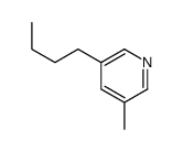 3-Picoline,5-butyl-(6CI) structure