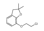 7-(2-chloro-ethoxy)-2,2-dimethyl-2,3-dihydro-benzofuran Structure