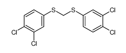 bis(3,4-dichlorophenylthio)methane Structure