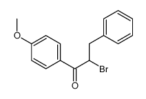 2-bromo-1-(4-methoxyphenyl)-3-phenylpropan-1-one结构式