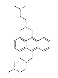 9,10-bis[n-[2-(dimethylamino)ethyl]methylaminomethyl]anthracene Structure