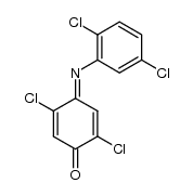 (E)-2,5-dichloro-4-((2,5-dichlorophenyl)imino)cyclohexa-2,5-dienone结构式