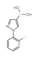 1-(2-氯苯基)吡唑-4-硼酸结构式