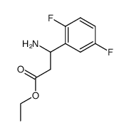 3-Amino-3-(2,5-difluoro-phenyl)-propionic acid ethyl ester结构式