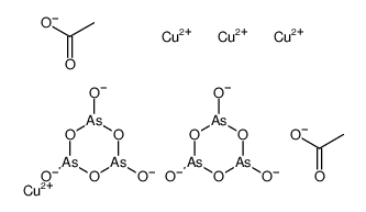 tetracopper,2,4,6-trioxido-1,3,5,2,4,6-trioxatriarsinane,diacetate Structure