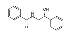 (-)-N-benzoyl-2-hydroxy-2-phenylethylamine结构式