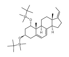 1α,3β-bis(tert-butyldimethylsilyloxy) pregna-5,7,17(Z)-triene结构式