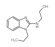 2-[(1-PROPYL-1H-BENZIMIDAZOL-2-YL)AMINO]ETHANOL structure