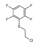 3-(2-chloroethylsulfanyl)-1,2,4,5-tetrafluorobenzene结构式