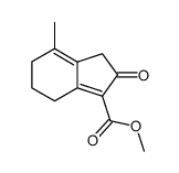 4-Methyl-2-oxo-3,5,6,7-tetrahydro-2H-indene-1-carboxylic acid methyl ester结构式