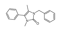 1-benzyl-3,5-dimethyl-4-phenylimidazol-2-one结构式