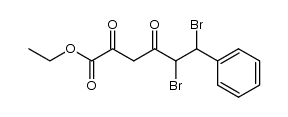 Ethyl 5,6-dibromo-2,4-dioxo-6-phenylhexanoate结构式
