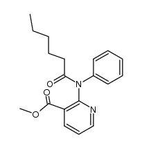 methyl 2-(N-phenylhexanamido)nicotinate Structure