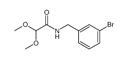 N-(3-bromobenzyl)-2,2-dimethoxyacetamide结构式