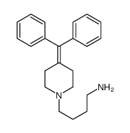4-(4-benzhydrylidenepiperidin-1-yl)butan-1-amine结构式