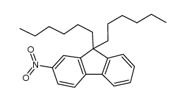 9,9-dihexyl-2-nitro-9H-fluorene Structure