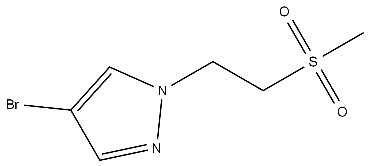 4-bromo-1-(2-methanesulfonylethyl)-1H-pyrazole structure