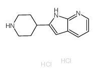 2-Piperidin-4-yl-1H-pyrrolo[2,3-b]pyridinedihydrochloride结构式