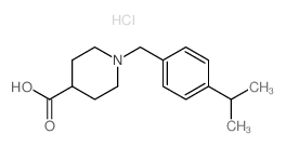 1-(4-Isopropylbenzyl)piperidine-4-carboxylic acid hydrochloride结构式