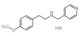 [2-(4-Methoxy-phenyl)-ethyl]-pyridin-4-ylmethyl-amine hydrobromide Structure