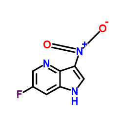 6-Fluoro-3-nitro-4-azaindole结构式