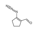 2-Azido-1-cyclopentene-1-carboxaldehyde Structure