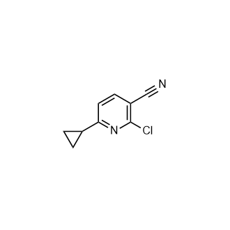 2-Chloro-6-cyclopropylnicotinonitrile Structure