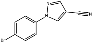 1-(4 -溴苯基)-1H -吡唑- 4 -腈结构式