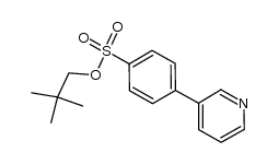 neopentyl 4-(3-pyridinyl)benzenesulfonate结构式