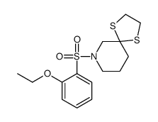9-(2-ethoxyphenyl)sulfonyl-1,4-dithia-9-azaspiro[4.5]decane Structure