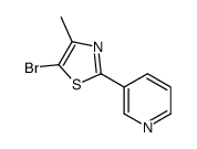 5-bromo-4-methyl-2-pyridin-3-yl-1,3-thiazole结构式