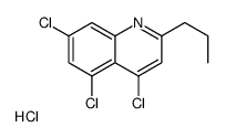 2-Propyl-4,5,7-trichloroquinoline hydrochloride Structure
