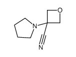 3-(1-Pyrrolidinyl)-3-oxetanecarbonitrile结构式
