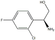 (S)-2-氨基-2-(2-氯-4-氟苯基)乙-1-醇结构式