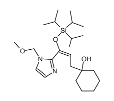1-(3-(1-(methoxymethyl)-1H-imidazol-2-yl)-3-((triisopropylsilyl)oxy)allyl)cyclohexan-1-ol Structure