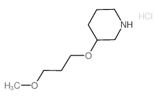 3-(3-Methoxypropoxy)piperidine hydrochloride结构式