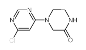 4-(6-Chloro-4-pyrimidinyl)-2-piperazinone结构式