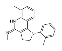 1-(2-methylphenyl)-4-methylamino-6-methyl-2,3-dihydropyrrolo(3,2-c)quinoline结构式