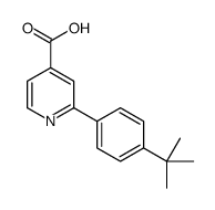 2-(4-tert-butylphenyl)pyridine-4-carboxylic acid结构式