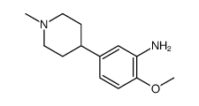 2-methoxy-5-(1-methylpiperidin-4-yl)aniline结构式