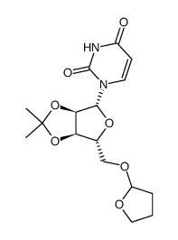 5'-O-(tetrahydro-2-furanyl)-2',3'-O-isopropylideneuridine Structure