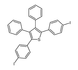 2,5-bis(4-iodophenyl)-3,4-diphenylthiophene结构式