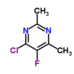 4-Chloro-5-fluoro-2,6-dimethylpyrimidine Structure