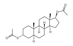 3α,17β-diacetoxy-5α-androstane Structure