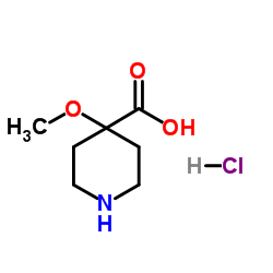 4-Methoxy-piperidine-4-carboxylic acid hydrochloride Structure