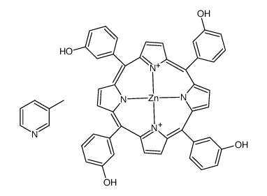 Zn((HOC6H4)4C20H8N4)(CH3C5H4N) Structure