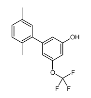 3-(2,5-dimethylphenyl)-5-(trifluoromethoxy)phenol结构式