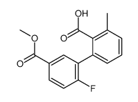 2-(2-fluoro-5-methoxycarbonylphenyl)-6-methylbenzoic acid Structure